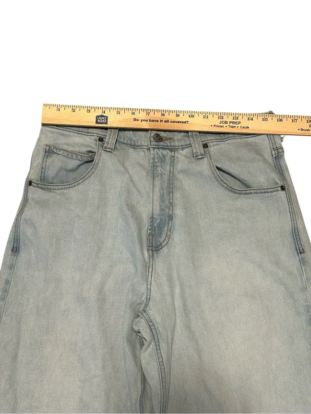 Hollister Baggy Skater Jeans Y2K W 32 L 32 Denim Mens Light Denim Wide Leg